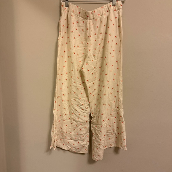 Anthropologie Feather Bone Womens Talese Cherry Wide Leg Pants - Picture 7 of 8